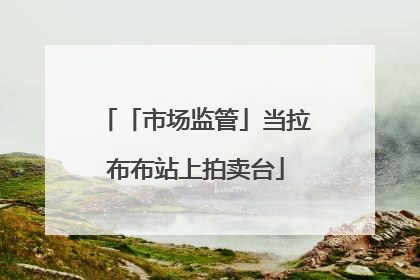 「市场监管」当拉布布站上拍卖台