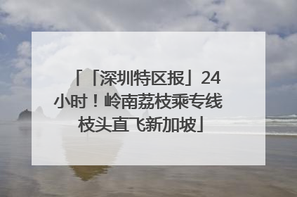 「深圳特区报」24小时！岭南荔枝乘专线 枝头直飞新加坡