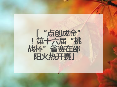 “点创成金”！第十六届“挑战杯”省赛在邵阳火热开赛