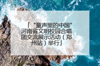 “童声里的中国”河南省文明校园合唱团交流展示活动（郑州站）举行