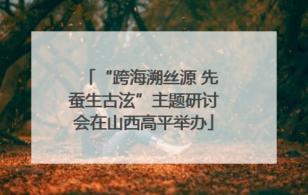 “跨海溯丝源 先蚕生古泫”主题研讨会在山西高平举办