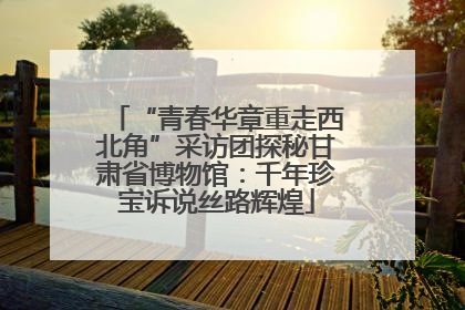 “青春华章重走西北角”采访团探秘甘肃省博物馆：千年珍宝诉说丝路辉煌