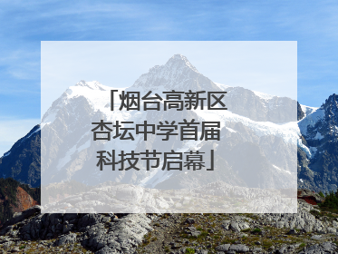 烟台高新区杏坛中学首届科技节启幕