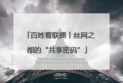 百姓看联播丨丝网之都的“共享密码”