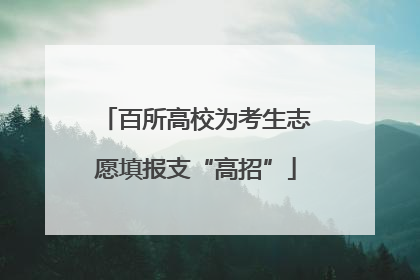 百所高校为考生志愿填报支“高招”