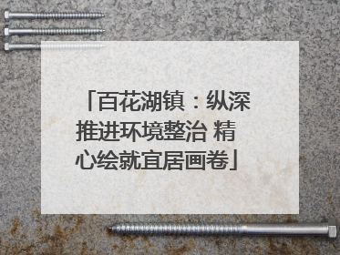 百花湖镇：纵深推进环境整治 精心绘就宜居画卷