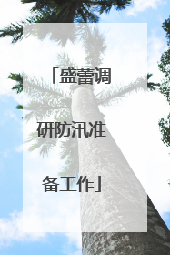 盛蕾调研防汛准备工作