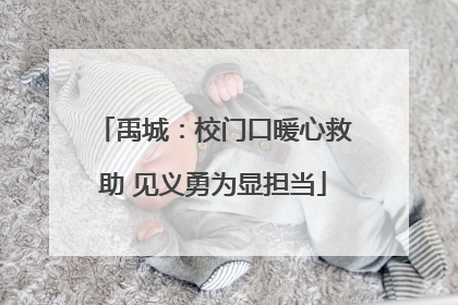 禹城：校门口暖心救助 见义勇为显担当