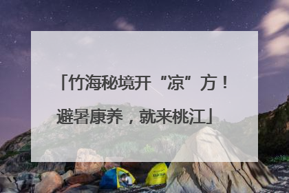 竹海秘境开“凉”方！避暑康养，就来桃江