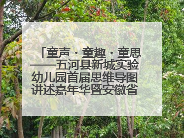 童声・童趣・童思——五河县新城实验幼儿园首届思维导图讲述嘉年华暨安徽省学前教育教研基地园项目阶段性成果展示活动