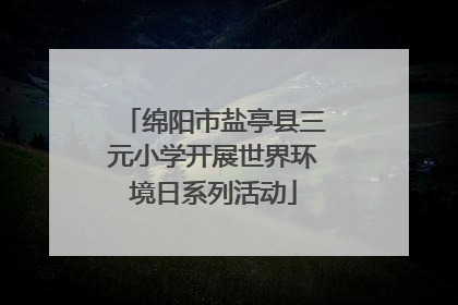 绵阳市盐亭县三元小学开展世界环境日系列活动