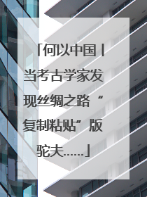 何以中国丨当考古学家发现丝绸之路“复制粘贴”版驼夫……