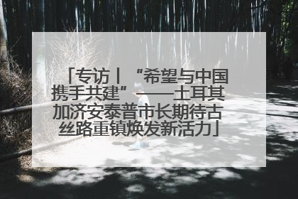 专访丨“希望与中国携手共建”——土耳其加济安泰普市长期待古丝路重镇焕发新活力