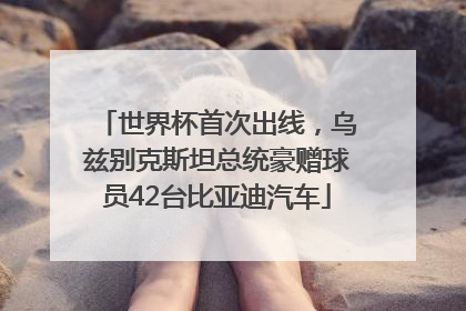 世界杯首次出线，乌兹别克斯坦总统豪赠球员42台比亚迪汽车