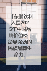 东鹏饮料入围2025年中国品牌价值榜，彰显强劲的民族品牌生命力