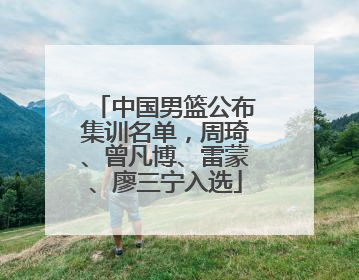 中国男篮公布集训名单，周琦、曾凡博、雷蒙、廖三宁入选