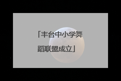 丰台中小学舞蹈联盟成立