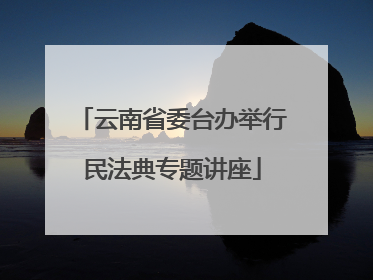 云南省委台办举行民法典专题讲座
