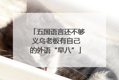 五国语言还不够 义乌老板有自己的外语“早八”