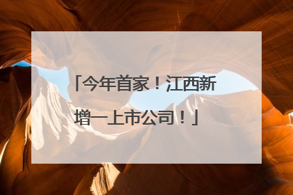 今年首家！江西新增一上市公司！