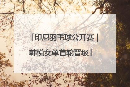 印尼羽毛球公开赛｜韩悦女单首轮晋级