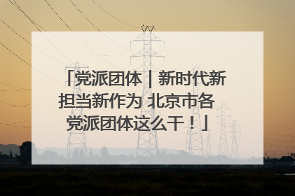 党派团体｜新时代新担当新作为 北京市各党派团体这么干！