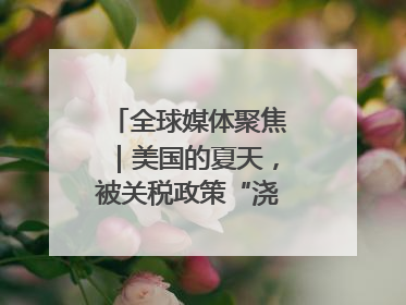 全球媒体聚焦｜美国的夏天，被关税政策“浇灭”了热情