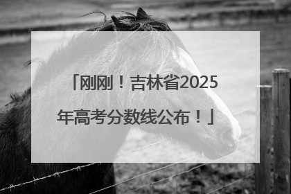 刚刚！吉林省2025年高考分数线公布！