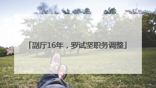 副厅16年，罗试坚职务调整