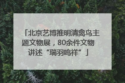 北京艺博推明清禽鸟主题文物展，80余件文物讲述“瑞羽鸣祥”