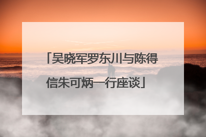 吴晓军罗东川与陈得信朱可炳一行座谈
