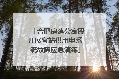 合肥房建公寓段开展客站供用电系统故障应急演练