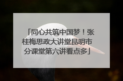 同心共筑中国梦！张桂梅思政大讲堂昆明市分课堂第六讲看点多