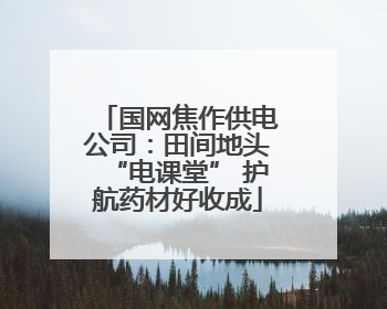 国网焦作供电公司：田间地头“电课堂” 护航药材好收成