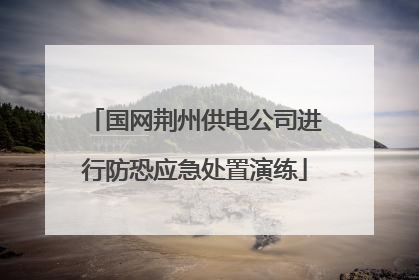 国网荆州供电公司进行防恐应急处置演练