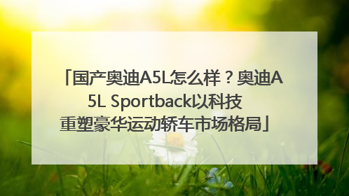 国产奥迪A5L怎么样？奥迪A5L Sportback以科技重塑豪华运动轿车市场格局