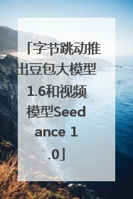 字节跳动推出豆包大模型1.6和视频模型Seedance 1.0
