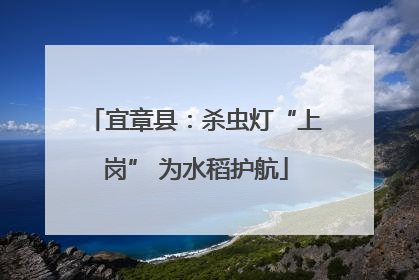 宜章县：杀虫灯“上岗” 为水稻护航