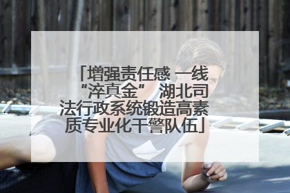 增强责任感 一线“淬真金” 湖北司法行政系统锻造高素质专业化干警队伍