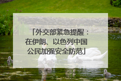 外交部紧急提醒：在伊朗、以色列中国公民加强安全防范