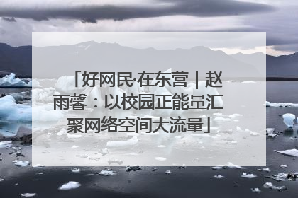 好网民·在东营｜赵雨馨：以校园正能量汇聚网络空间大流量