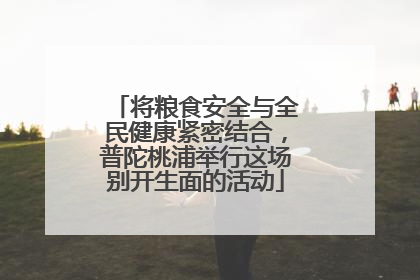 将粮食安全与全民健康紧密结合，普陀桃浦举行这场别开生面的活动