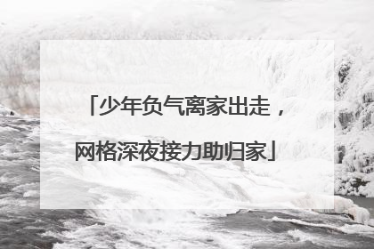 少年负气离家出走，网格深夜接力助归家