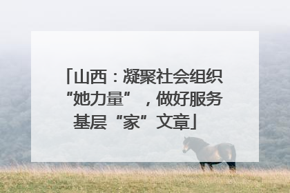 山西：凝聚社会组织“她力量”，做好服务基层“家”文章