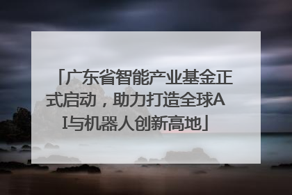 广东省智能产业基金正式启动，助力打造全球AI与机器人创新高地