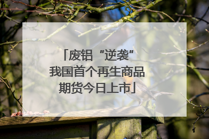 废铝“逆袭” 我国首个再生商品期货今日上市