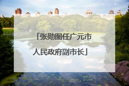 张勋图任广元市人民政府副市长
