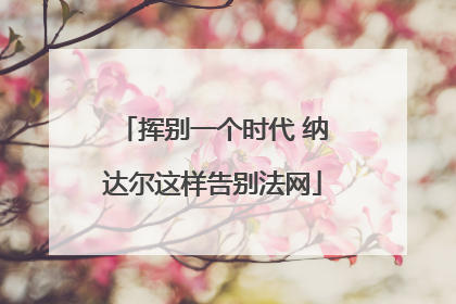 挥别一个时代 纳达尔这样告别法网