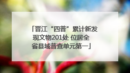 晋江“四普”累计新发现文物201处 位居全省县域普查单元第一