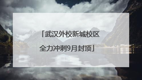 武汉外校新城校区全力冲刺9月封顶